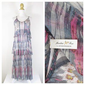 Meadow Rue Anthropologie Josie Tiered Maxi Dress 4